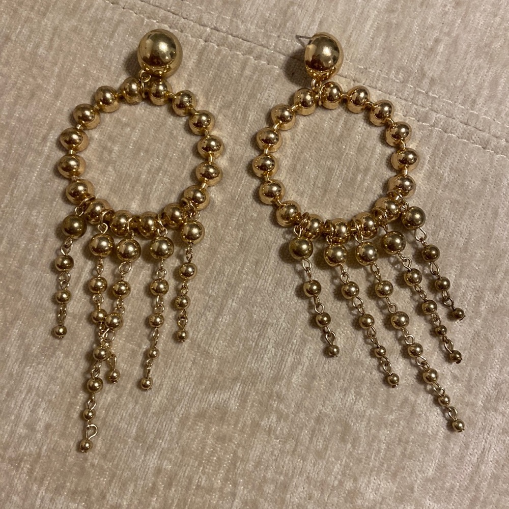 Zara Gold Tone Dangling Earrings
